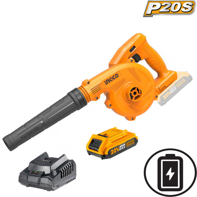Ingco 20v li-ion blower with 2ah battery and charger, , medium