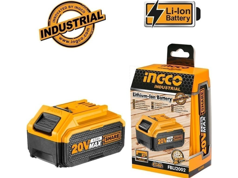 Ingco &mu;&pi;&alpha;&tau;&alpha;&rho;ί&alpha; 20v 4.0ah fbli2002, , medium-null