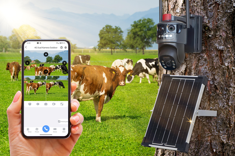 Technaxx 4G dual camera outdoor tx-329 with solar panel, , medium-null