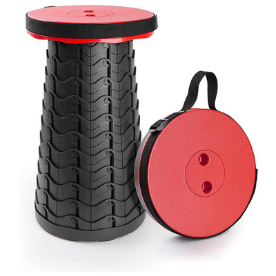 Folding stool 180kg - red/black, , medium