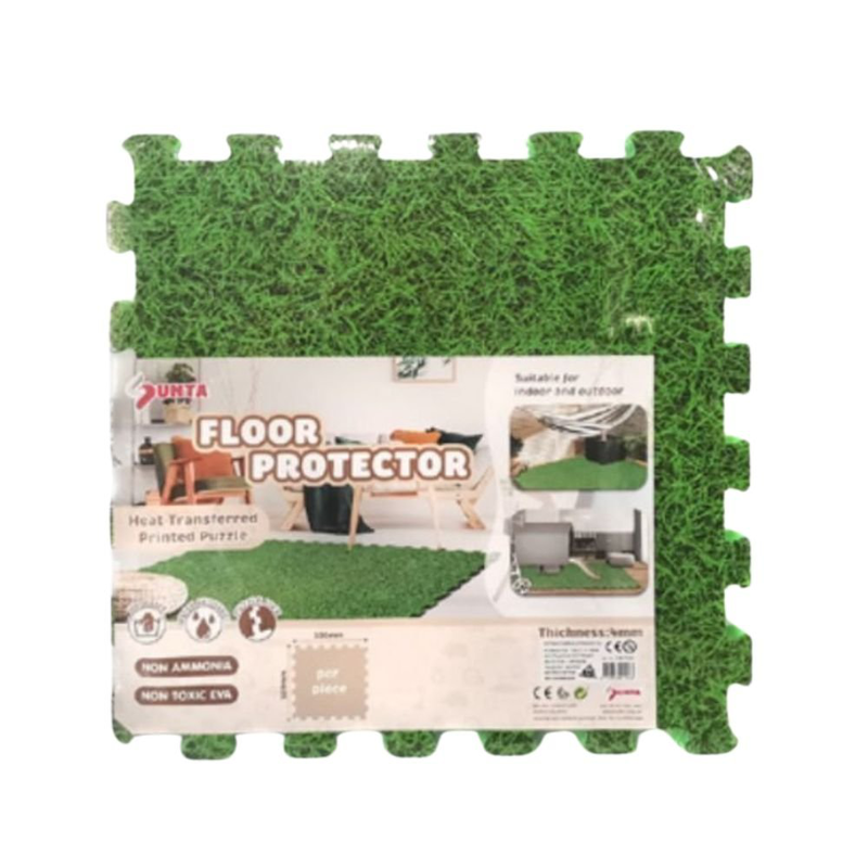 Product image: Πάζλ πατώματος με όψη γρασιδιού 8 τεμαχίων 50x50cmx3mm, , medium-null