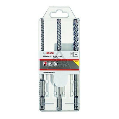Bosch sds plus σετ τρυπανιων πιστολετου 5x 3 τεμαχιων