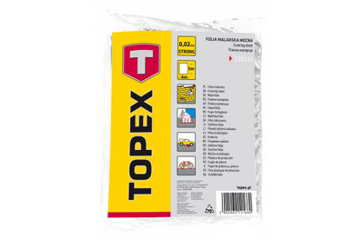 Topex μεμβρανη προστασιας ldpe 4m x 5m, 20μm 20۟m², , medium