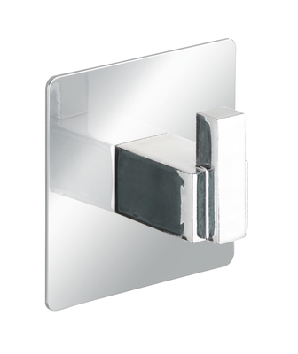 Wenko turboloc stainless steel hook quadrato 1pc, , medium
