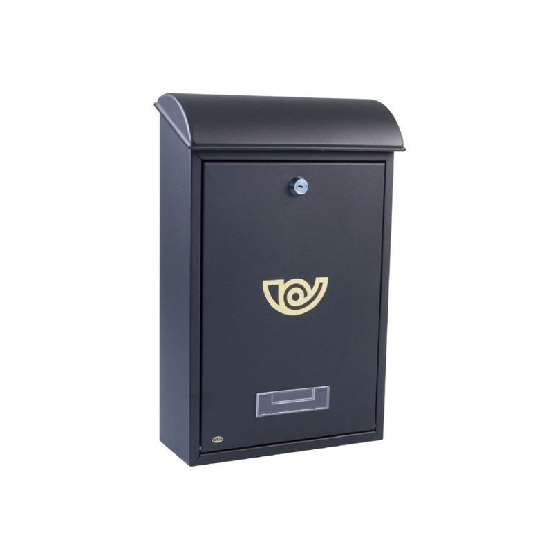 Letter box 400x250x100mm black-null