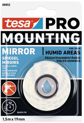 Tesa pro double-face tape mirror 1.5mx19mm, , medium
