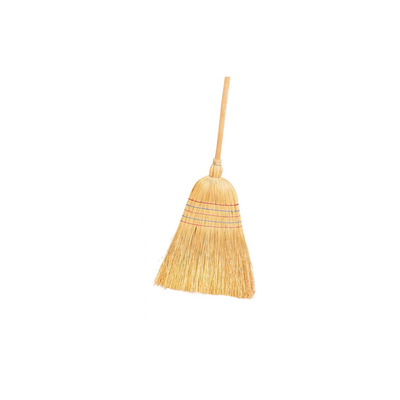 Outdoor broom satisfied with pole