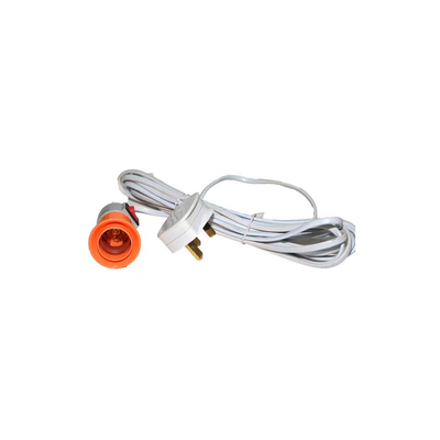 Wire with tuil only and switch 5m plastic white e27, , medium