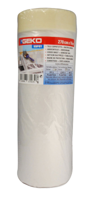 Geko cover sheet+adhesive tape 270cmx16m, , medium