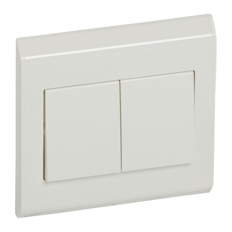 Legrand 617603 blanko single switch 2 gang 2 way large rocker, , medium-null