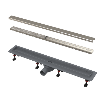 Shower drain with an edge for two-sided grid, , medium