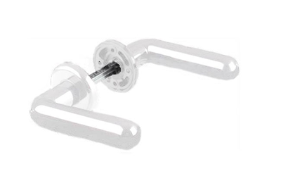 Door handle plastic white