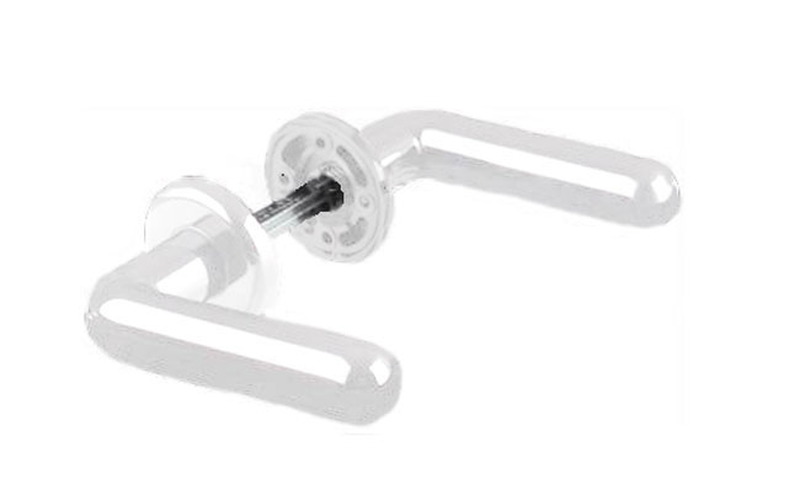 Door handle plastic white, , medium image number null