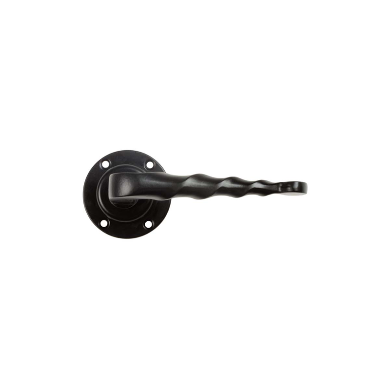 Door hand model 101r &oslash;60mm metallic black-null