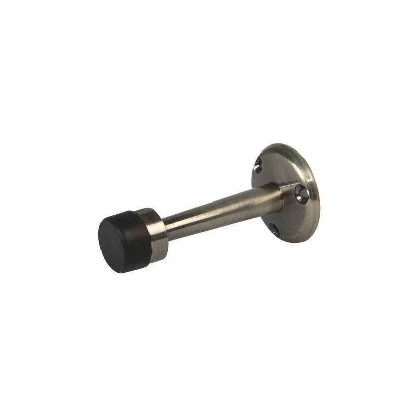 Door stopper mod. 601 brass bronze with black rubber image number null