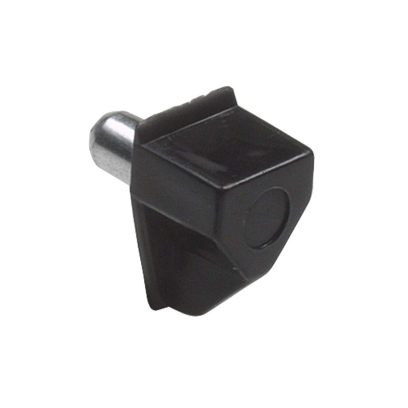 Shelf support plastic mod.161 black 5x18x10mm 8pcs-null
