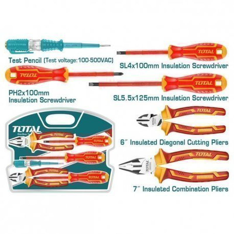 Product image: Total σετ εργαλεια χειρος 1000v 6τεμ, , medium-null