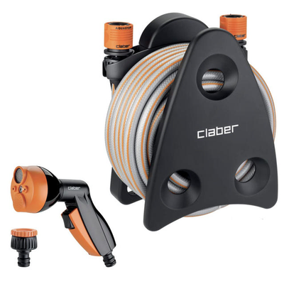 Claber 9031 mini set balcony reel hose 10m, , medium