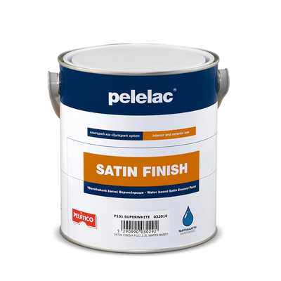 Pelelac satin finish superwhite p101 2.5l water-based