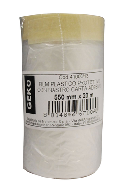 Geko cover sheet+adhesive tape 55cmx20m, , medium