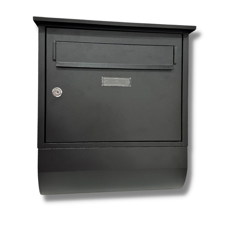 Μεταλλικό μαύρο γραμματοκιβώτιο επιτοίχιο rainbow household & leisure, , medium-null