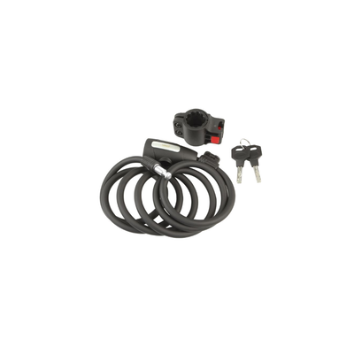 Padlock for bikes black 1800x10 mm, , medium