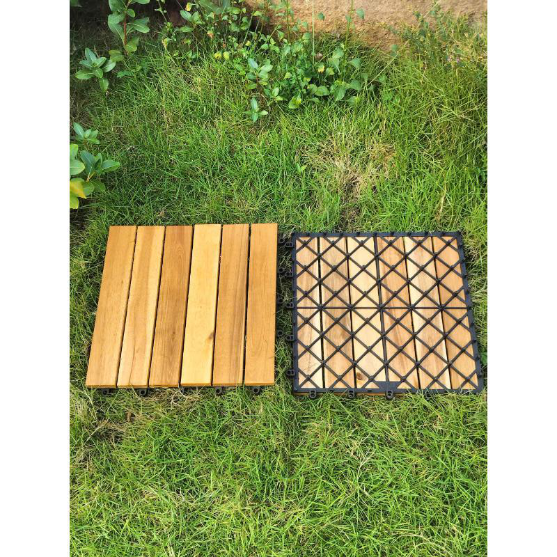 Deck tile acacia 30x30cm 9pcs, , medium image number null