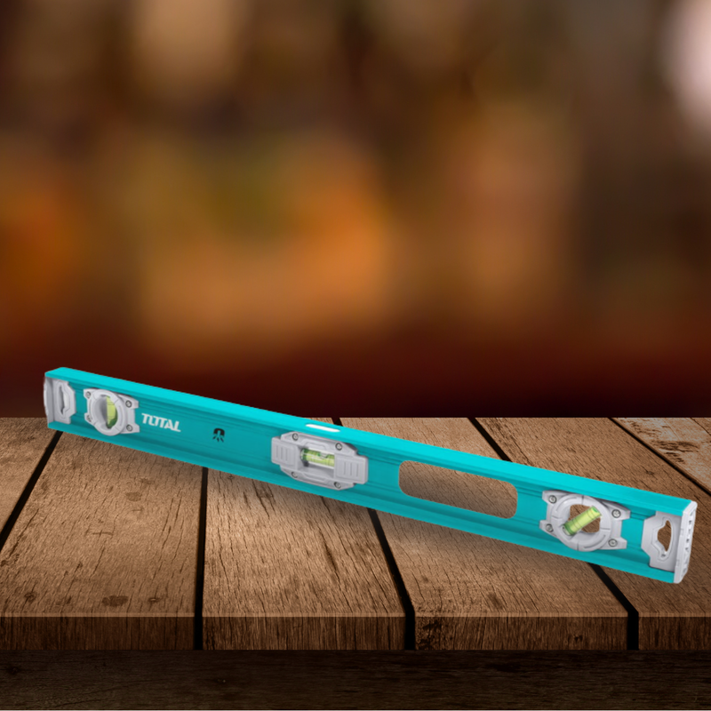 Product image: Total μαγνητικό αλφάδι αλουμινίου νέου τύπου 120cm για ακρίβεια & αντοχή σε κάθε επιφάνεια, , medium-null