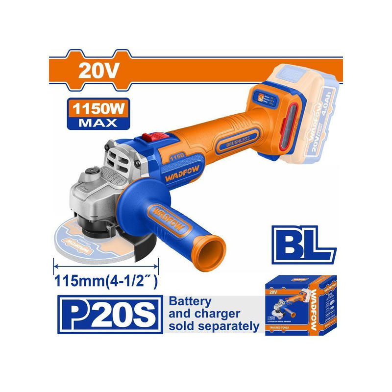 Wadfow &gamma;&omega;&nu;&iota;&alpha;&kappa;ό&sigmaf; &tau;&rho;&omicron;&chi;ό&sigmaf; 115mm &mu;&pi;&alpha;&tau;&alpha;&rho;ί&alpha;&sigmaf; li-ion 20v (&chi;&omega;&rho;ί&sigmaf; &mu;&pi;&alpha;&tau;&alpha;&rho;ί&alpha; & &phi;&omicron;&rho;&tau;&iota;&sigma;&tau;ή), , medium-null