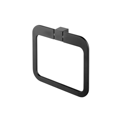 Bathroom towel ring futura metal silver