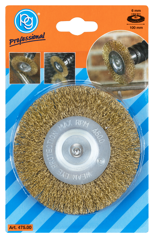 Pg brass wire wheel brush 100mm, , medium image number null