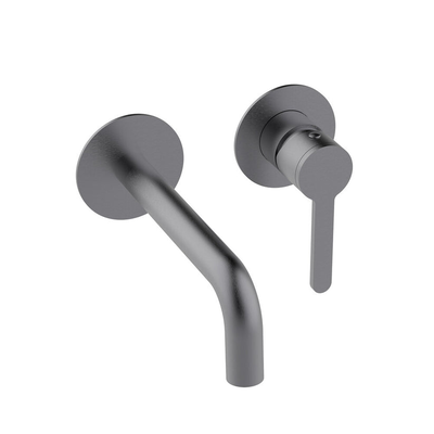Nexus brushed gunmetal concealed basin mixer, , medium
