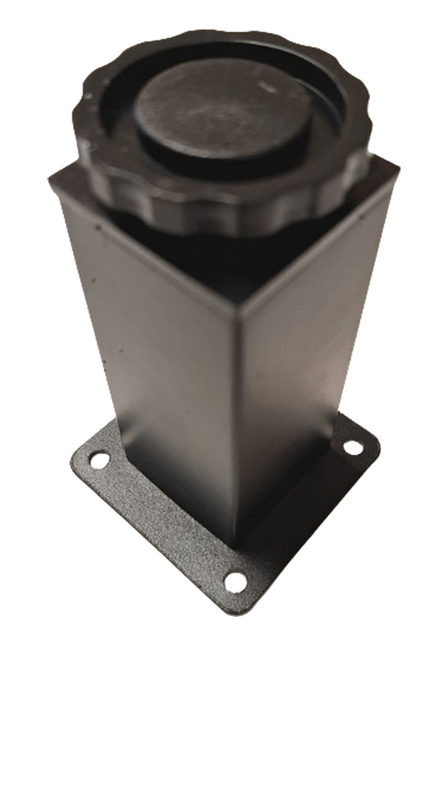 Ρυθμιζομενο τετραγωνο ποδι 15εκ μαυρο ματ, , medium-null