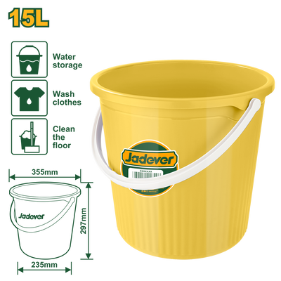 Plastic bucket 15l jadever, , medium