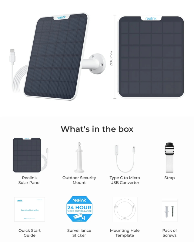 Product image: Reolink solar panel 2 - white, , medium-null