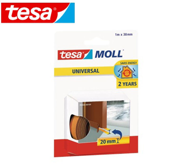Tesa foam door moll 1mx38mm brown, , medium-null