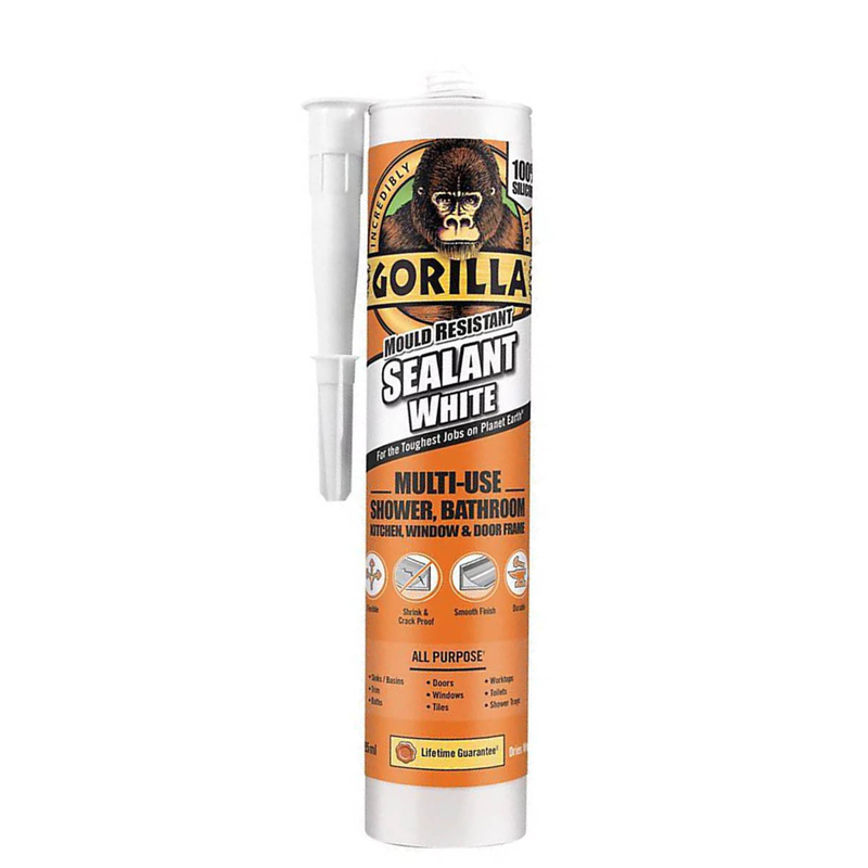 Gorilla silicone sealand 295ml white, , medium-null