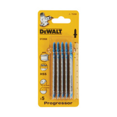 Dewalt λεπιδες σεγας για κοπη μεταλλου -hss-5 τεμ χ 100cm