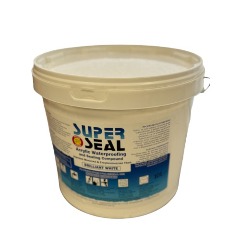 Super seal ακρυλικο στεγανωτικο 10l - λευκο, , medium-null