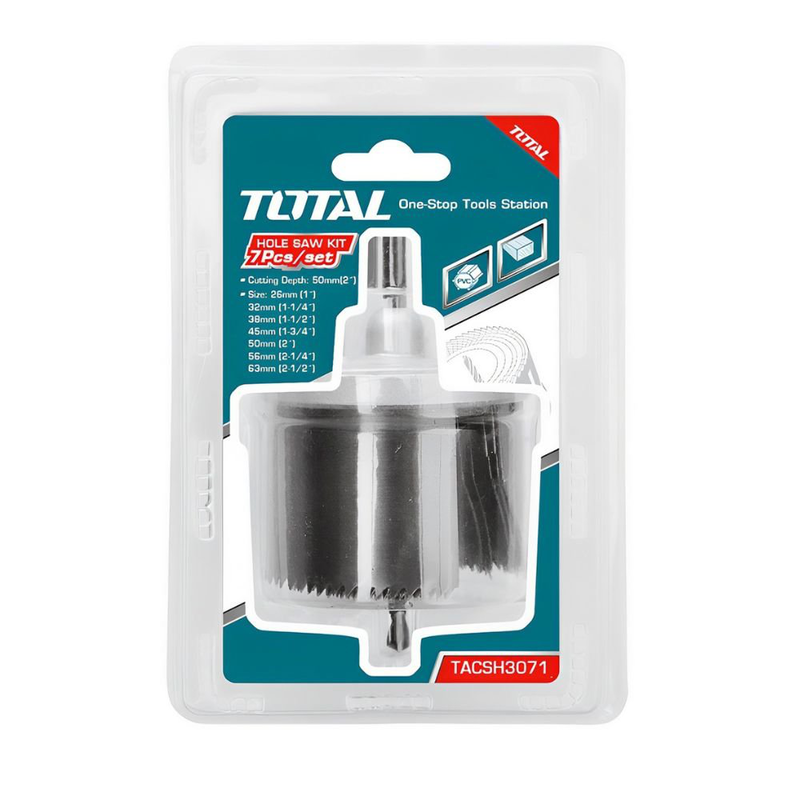 Product image: Total σετ ποτηροτρύπανα ξύλου 7τμχ, , medium-null