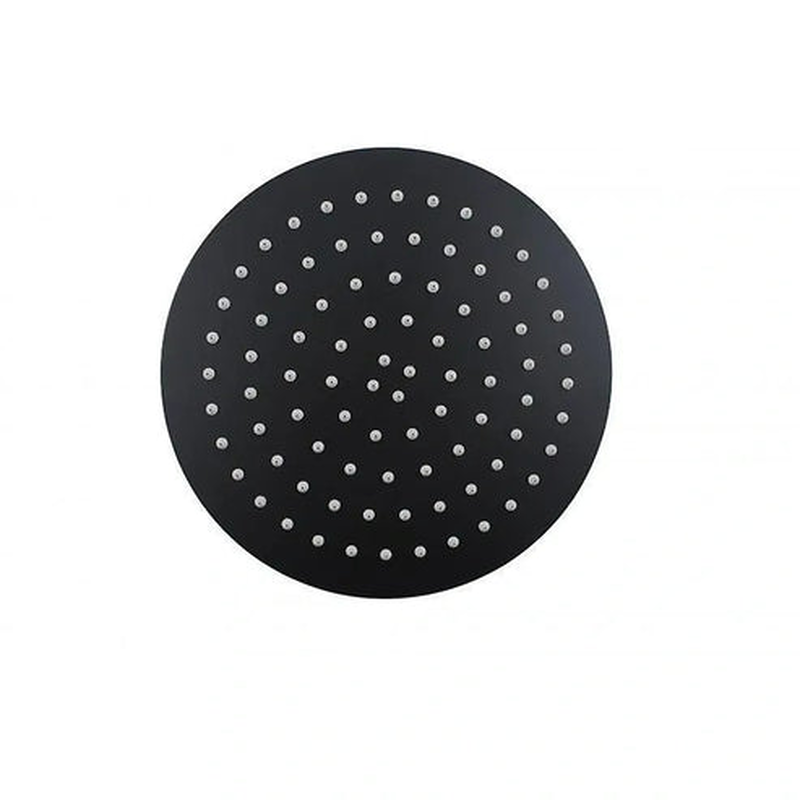 Bani round black shower head, , medium-null