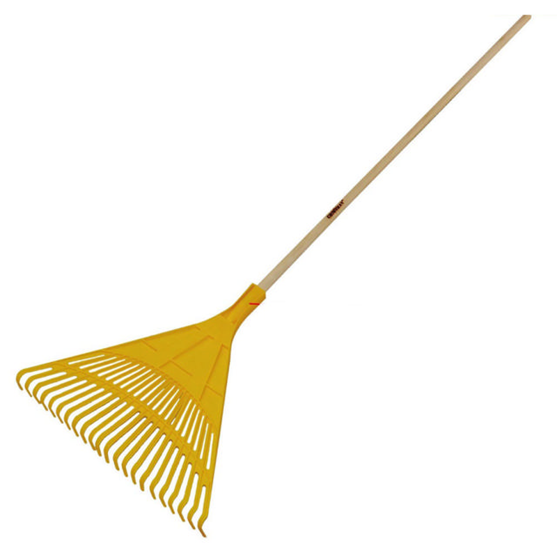 Crownman leaf rake 22t with wooden handle, , medium-null