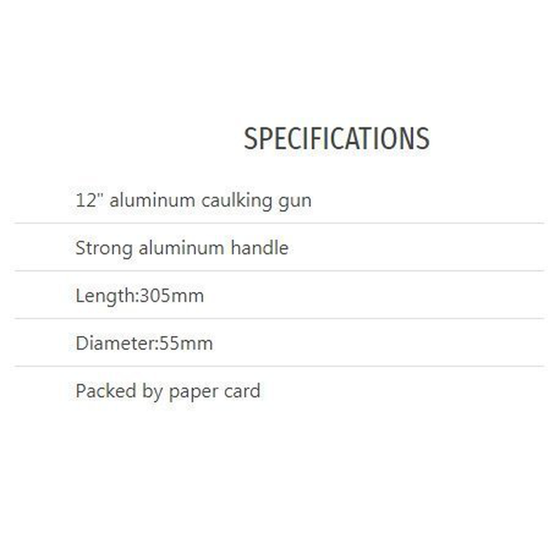 Product image: Aluminium caulking gun 12″, , medium-null