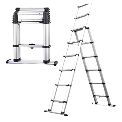 Telescopic ladder double 6+6 steps 2.05 m, , medium