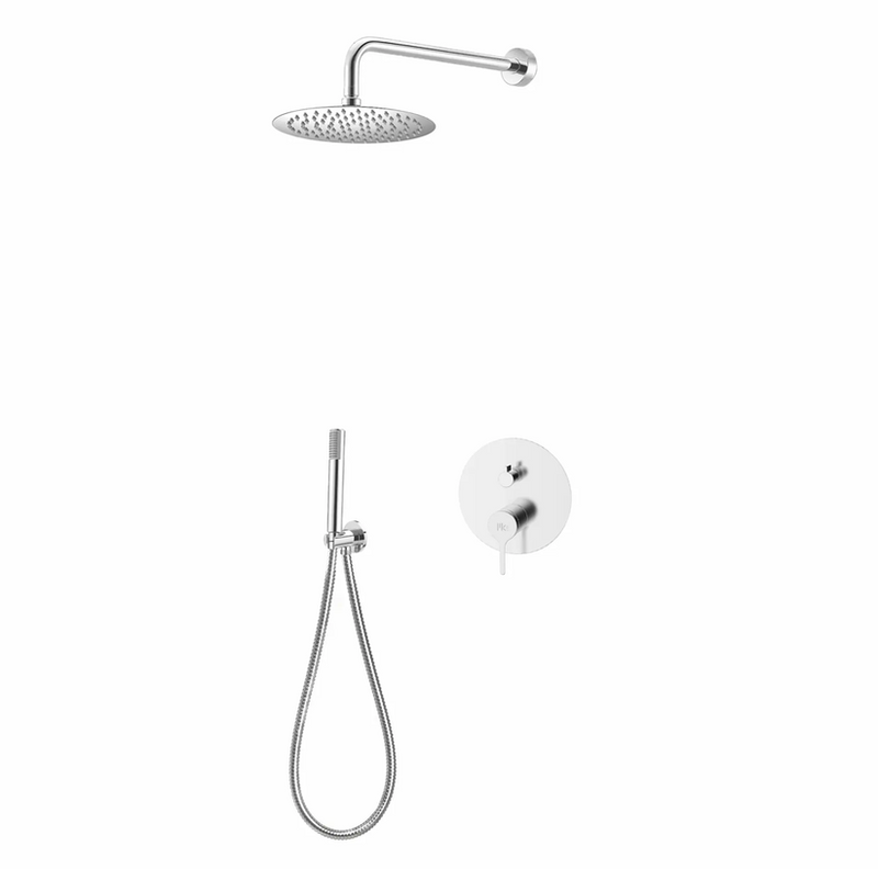 Era chrome set 2 built-in single lever shower mixer, , medium-null