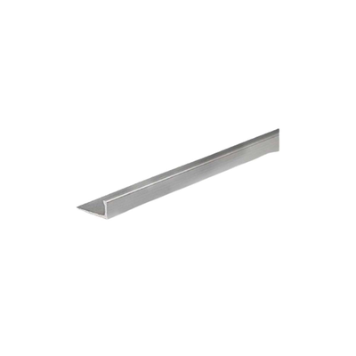 Angle stopper for bathroom anodied aluminum 2500x23x12.5mm, , medium