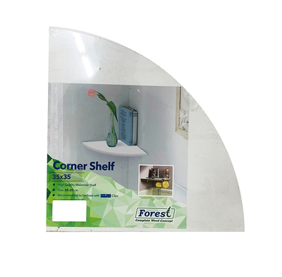 Corner shelf 35cm white, , medium