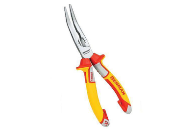 Angled chain nose plier vde 1000v (a14531)