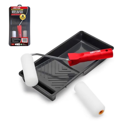 Dekton 4″ mini gloss σετ βαψίματος ρολού 4τμχ, , medium