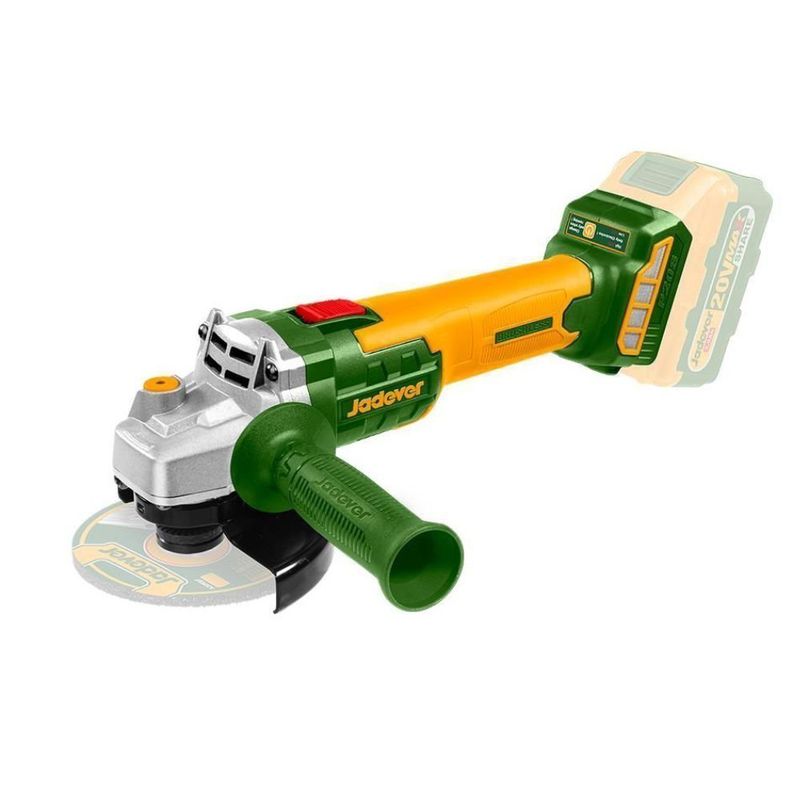 Product image: Jadever σετ γωνιακός τροχός μπαταρίας 20v με κινητήρα χωρίς ψήκτρες με 5 δίσκους, 1 φορτιστή και 1 μπαταρία 3.0ah, , medium-null